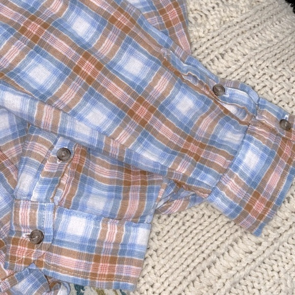 Universal Thread plaid button down cotton shirt size medium - Picture 7 of 8